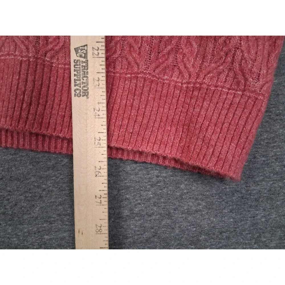 NEW‎ Old Navy Womens Sweater 3X Pink Wool Blend Ruffle Collar Crop Soft Stretch
